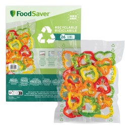 Wielorazowe worki do próżniowego pakowania żywności foodsaver FSBE3202X-01 - 26 szt. 28 x 36 cm