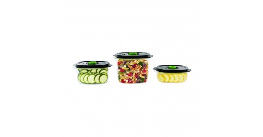 Zestaw 3 pojemników do przechowywania próżniowego FoodSaver Fresh 2.0, FFC026X - 0.7l + 1.2l + 1.9l