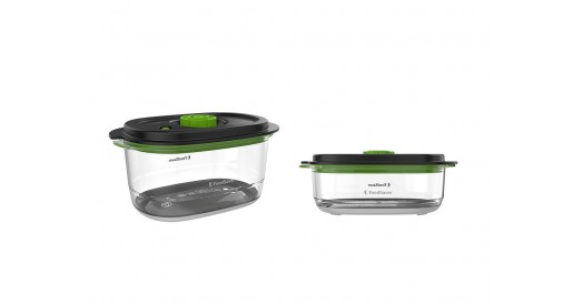 Zestaw 2 pojemników do przechowywania próżniowego FoodSaver Fresh 2.0 FFC025X - 0.7l +1.18l