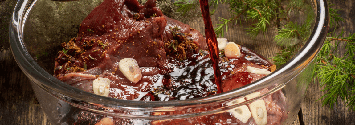 Mięso w winnej marynacie